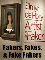 Elmyr de was a Hungarian painter and art forger, who is said to have sold over a thousand forgeries to art galleries all over the world. His forgeries garnered celebrity from a Clifford Irving book, Fake (1969); a documentary essay film by Orson Welles, F for Fake (1974); and a biography by Mark Forgy, The Forger's Apprentice: Life with the World's Most Notorious Artist (2012).